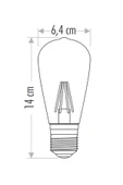 Cata Ct-4350 4w Rustik Led Ampül E27 Sarı/amber thumbnail 3