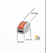 Horoz Electric Connector2 Klemens  2 Kutuplu (20Adet) thumbnail 2