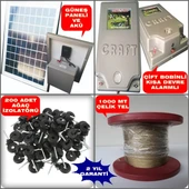 YAKLAŞIRKEN ÇARPAR 10 DÖNÜME GÖRE GÜNEŞ PANELLİ SET 28KW ÇELİK TELLİ DOMUZ KOVUCU AYI KOVUCU thumbnail 1