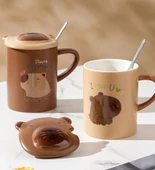 Brown Capybara Temalı Seramik Kupa thumbnail 5