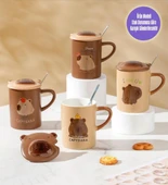 Brown Capybara Temalı Seramik Kupa thumbnail 1