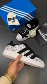 Adidas Campus Beyaz Gazete Baskılı Günlük Spor Ayakkabı thumbnail 2
