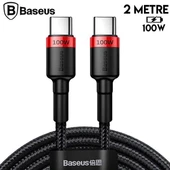 Baseus Cafule PD2.0 100W flash Şarj Usb Type-C Kablo (20V 5A) 2 Metre thumbnail 3