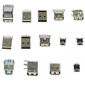 82 Adet Usb Soket Seti Pcb Tip 14 Çeşit Şeffaf Çantada thumbnail 5