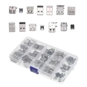 82 Adet Usb Soket Seti Pcb Tip 14 Çeşit Şeffaf Çantada thumbnail 2