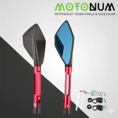 Sym Joymax 250 Modifiye Ayna-Kırmızı Renk-A02893 thumbnail 1