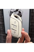 YıldızTuning MG E-HS EHS Anahtar Koruma Kılıfı Beyaz Gümüş thumbnail 1