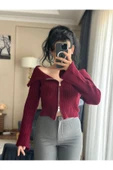 NEWCO Çift Fermuar Triko Kazak thumbnail 1