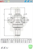 Eca E.C.A 1/2" Basınç Düşürücü Valf Pistonlu 602111004 thumbnail 5