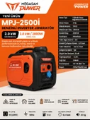 MPJ-2500İ Benzinli İnverter Jeneratör thumbnail 2