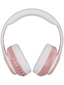Abatech P68 Kulaküstü Kablosuz Bluetooth Kulaklık - Pembe thumbnail 1