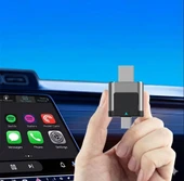 Kablosuz CarPlay ve Android Auto Adaptörü Mini Ergonomik 2in1 thumbnail 1