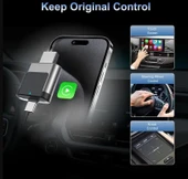 Kablosuz CarPlay ve Android Auto Adaptörü Mini Ergonomik 2in1 thumbnail 3