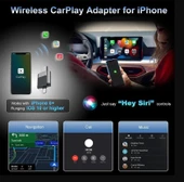Kablosuz CarPlay ve Android Auto Adaptörü Mini Ergonomik 2in1 thumbnail 2