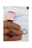 Kırmızı Uçan Kalp Gotik kolye thumbnail 3