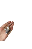 İskelet Kurukafa Silver Kolye thumbnail 2