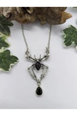 Örümcek Spider Gotik Siyah Zarif Kolye thumbnail 1