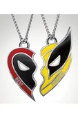Deadpool & Wolverine Best Friends Sevgili Çift Arkadaş Kolyesi thumbnail 1