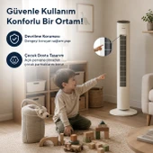 Kumtel KTF-360 Kule Tipi Vantilatör Beyaz thumbnail 5