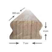 Ahşap Merdiven Küpeşte (Çam 300 Cm) thumbnail 5