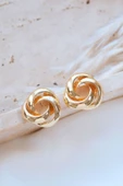 Kadın Gold Loop Küpe thumbnail 2