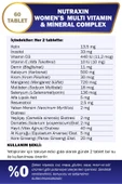 Nutraxin Multivitamin Complex Women's 60 Tablet thumbnail 3