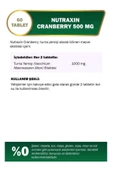 Nutraxin Cranberry - Turna Yemişi 500 Mg 60 Tablet thumbnail 6