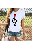 Sol Anahtar Kalp T-shirt thumbnail 1