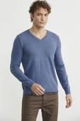 V Yaka Basic Triko Kazak - Indigo thumbnail 2