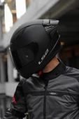 Rapid 2 Race Mat Siyah Kask ÇİFT CAMLI thumbnail 3
