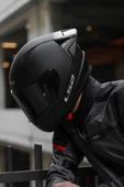 Rapid 2 Race Mat Siyah Kask ÇİFT CAMLI thumbnail 1