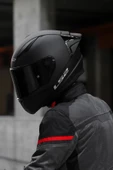 Rapid 2 Race Mat Siyah Kask ÇİFT CAMLI thumbnail 4