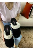 PELÜŞ KAYMAZ TABAN KIŞLIK EV TERLİK thumbnail 4