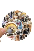 Sevimli Köpek Çıkartmaları Laptop Notebook Tablet Sticker Seti thumbnail 1