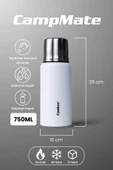 Cooker CampMate 750 ml Paslanmaz Çelik Termos CKR2106 thumbnail 7