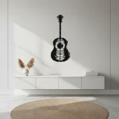 Klasik Gitar Metal Duvar Dekoru thumbnail 4