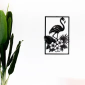 Flamingo Kuş Figürlü Metal Duvar Tablosu thumbnail 1