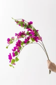 Yapay Begonvil Dalı 80 cm Mor thumbnail 5