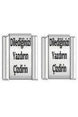 C&On Design Dilediğini Yazdır Çizdir İtalyan Çİft Charm thumbnail 1