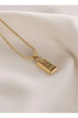 C&On Design Kadın Gold Külçe Kolye thumbnail 3