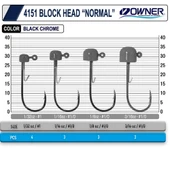 Owner 4151 Block Head Lrf Jighead - 5,4gr thumbnail 2