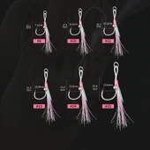 Ecooda Pink Style Light Jigging Double Hooks Assist İğne thumbnail 5