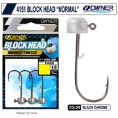 Owner 4151 Block Head Lrf Jighead - 3,6gr thumbnail 1
