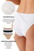 Kadın 5'li Ekonomik Paket Ten 2055 Basic Brief Pamuklu Külot thumbnail 6
