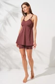 Lisa Şortlu V Yaka Tankini Toffee 231500 thumbnail 4