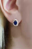 Rose Safir Pırlanta Küpe thumbnail 2