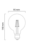 grafen 6w E27 Duylu 2700k G95 Led Rustik Ampul thumbnail 3
