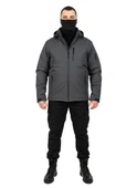 ANTRASİT SOFT SHELL MONT ÇİFT KAT POLARLI thumbnail 2