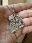 Nocturna Bones – İskelet Figürlü Çift Kadın Kolye thumbnail 2