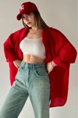 Kadın Oversize Nefes Alan Bambu Gömlek NKT-X02425 thumbnail 1